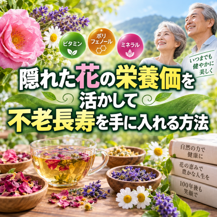 隠れた花の栄養価を活かして不老長寿を手に入れる方法